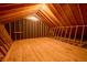 Spacious unfinished attic space featuring exposed wood beams and potential for storage at 731 Pitt St, Mount Pleasant, SC 29464