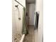 Modern bathroom featuring a walk-in shower with white subway tiles and a pebble floor at 7724 Linsley Dr, North Charleston, SC 29418
