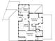 Detailed floor plan of a two-story home featuring several bedrooms, attic, and hall spaces at 791 Hughes Rd, Johns Island, SC 29455