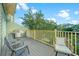 Spacious back deck features a grill, exterior access, and beautiful views at 1011 Lighterman Way, Charleston, SC 29412