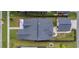 Aerial view of a well-maintained single Gathering home with a detached garage and fenced-in yard at 113 Grimball St, Summerville, SC 29486