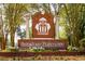Beautiful Brickyard Plantation brick entrance sign with landscaping and beautiful trees at 1177 Old Ivy Way, Mount Pleasant, SC 29466