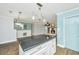 Kitchen island with a view to the dining and living room area of the home at 123 Tiffany Ln, Summerville, SC 29485