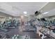 Community gym featuring a variety of equipment, mirrors, and ceiling fans for a comfortable workout at 1310 Belhaven Dr, Mount Pleasant, SC 29466