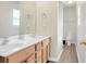 Bright bathroom with double vanity sinks and plenty of counter space at 1314 Garland St, North Charleston, SC 29420