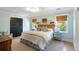 This main bedroom suite is painted in cool tones and has bright natural lighting at 1316 Thompson, Sullivans Island, SC 29482