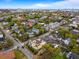 Aerial view of a neighborhood with the house for sale indicated by a star at 141 Beaufain St, Charleston, SC 29401