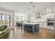 Gourmet kitchen with a large island, stainless steel appliances, and an open layout at 144 Sandy Bend Ln, Summerville, SC 29486