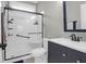 Modern bathroom featuring an updated shower and vanity at 147 Musket Loop, Summerville, SC 29483