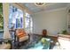 Charming screened porch with casual seating, a painted wood floor, and natural light at 147 Musket Loop, Summerville, SC 29483