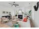 Stylish living room features a fireplace, comfortable seating, and elegant décor at 1504 Galloway Ln, Charleston, SC 29412
