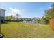 Scenic backyard featuring a lake with fountains and meticulously landscaped surroundings at 1537 Cultivation Ln, Mount Pleasant, SC 29466