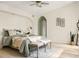 Serene main bedroom with a comfortable bed, a ceiling fan, and a neutral color palette, creating a relaxing retreat at 2 Leone Ln, Hanahan, SC 29410