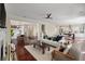 Open-concept living space with a dining area, modern furnishings, and stylish decor at 2242 Terrabrook Ln, Charleston, SC 29412