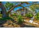 Charming exterior view of a home with lush trees and landscaping, providing a serene and inviting atmosphere at 2629 Goldbug Ave, Sullivans Island, SC 29482
