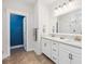 Stylish bathroom featuring double sinks, quartz countertops, and modern fixtures at 2743 Calico Bass Ln, Johns Island, SC 29455