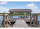 Lakefront community dock with Adirondack chairs for relaxing by the water at 2743 Calico Bass Ln, Johns Island, SC 29455