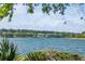Wide view of a large community lake surrounded by lush greenery and neighborhood homes at 2743 Calico Bass Ln, Johns Island, SC 29455