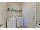 Functional laundry room featuring a washer, dryer, storage shelf, and easy access to utilities at 2914 Glenarden Dr, Charleston, SC 29414