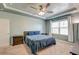 Comfortable main bedroom featuring a ceiling fan, natural light, and neutral-colored walls at 2914 Glenarden Dr, Charleston, SC 29414
