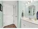 Cozy bathroom featuring a vanity, mirror, and ample storage space at 2933 Atrium Villa Dr # 33, Seabrook Island, SC 29455