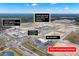 Aerial view of shopping plaza with various stores and restaurants, with more coming at 301 Dunlin Dr, Summerville, SC 29486
