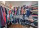 Organized walk-in closet with ample shelving and hanging space perfect for all your wardrobe needs and accessories at 3023 Macbeth Creek Dr, Charleston, SC 29414