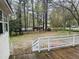 View of backyard with detached garage at 334 E Poplar Branch Dr, Moncks Corner, SC 29461