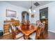 Hardwood floor dining room with chandelier lighting and wainscotting arches to other rooms at 3363 Kinross Ct, Summerville, SC 29485