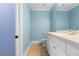 Bathroom featuring a modern vanity, toilet and tiled flooring at 349 Mentor Rd, Summerville, SC 29483