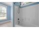 Simple bathroom with shower and tile floor at 349 Mentor Rd, Summerville, SC 29483