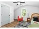 Bedroom with a unique chair, decor plants and a ceiling fan at 3683 Hilton Dr, Johns Island, SC 29455