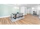 Dining room featuring modern light fixture and view to kitchen with stainless appliances at 3683 Hilton Dr, Johns Island, SC 29455