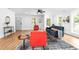 Bright living room with hardwood floors, neutral paint, modern furniture, and stylish decor at 3683 Hilton Dr, Johns Island, SC 29455