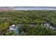 Aerial view of homes in wooded neighborhood near the water at 3718 Sandy Gate Ln, Mount Pleasant, SC 29466