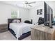 Bedroom with plush carpeting, ceiling fan and ample space for desk at 3718 Sandy Gate Ln, Mount Pleasant, SC 29466