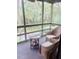Cozy screened porch with comfortable wicker furniture, perfect for enjoying the outdoors with privacy at 4262 Mariners Watch, Kiawah Island, SC 29455
