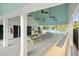 Pool house interior featuring picnic tables and ceiling fans at 4263 Hugh Bennett Dr, Johns Island, SC 29455