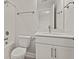 Cozy bathroom with a single sink vanity and a shower-tub combo at 503 Fiskdale Cir, Summerville, SC 29486