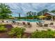 Upscale community pool with ample seating and covered pavilion, perfect for relaxation and social gatherings at 5138 Preserve Blvd, Ladson, SC 29456