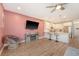 Open-concept living space with eat-in kitchen and modern finishes at 518 Green Fern Dr, Summerville, SC 29483
