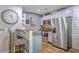Modern kitchen with stainless steel appliances, bar seating, and an open design, great for cooking and entertaining at 531 Truman Dr, Goose Creek, SC 29445