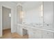 Modern bathroom vanity with marble countertop and gold hardware at 546 Towles Crossing Dr, Johns Island, SC 29455