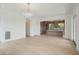 Open floor plan with hardwood floors connects the living room to the gourmet kitchen at 546 Towles Crossing Dr, Johns Island, SC 29455