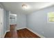 Cozy bedroom featuring hardwood floors, a single window, and a closet at 63 Guerry Cir, Goose Creek, SC 29445