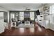 Inviting living room with fireplace, hardwood floors, and ample seating at 7638 Haywood St, North Charleston, SC 29418