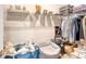Large walk-in closet with shelving, hanging space, and room for storage at 1010 Deep Gap Rd, Ridgeville, SC 29472