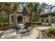 Courtyard with covered seating and mature landscaping makes this community a relaxing place to live at 1022 Basildon Rd, Mount Pleasant, SC 29466