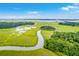 Beautiful aerial view of waterway winding through the marsh at 1032 Avenue Of Oaks, Charleston, SC 29407