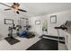 Home gym with treadmill, weights, and fitness equipment at 106 Abigale Ln, Summerville, SC 29483